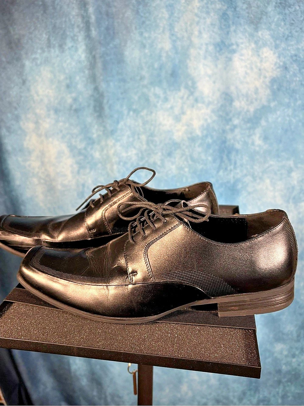 Steve Madden Pamelvl Men's Leather Oxfords Black US 11.5